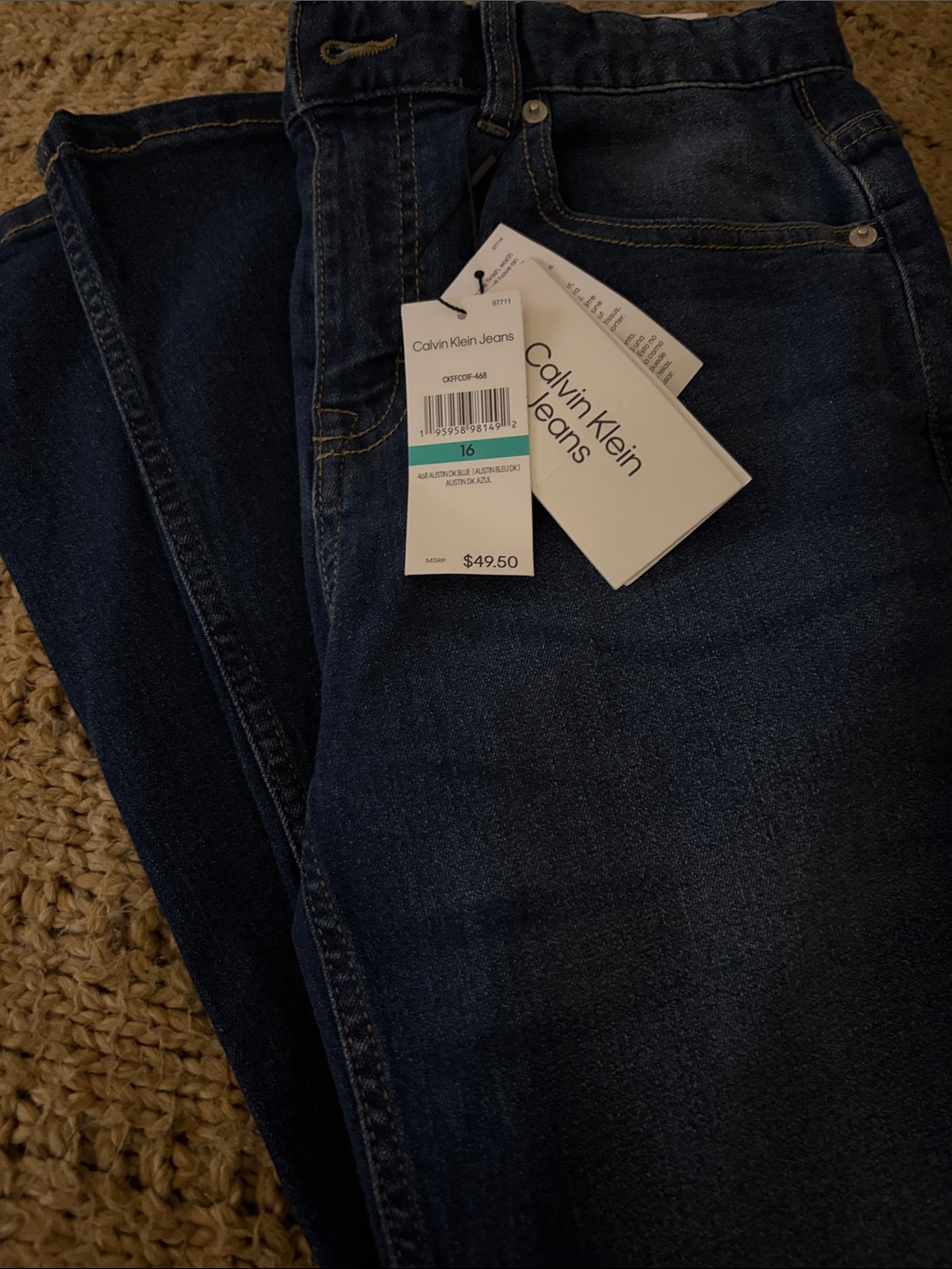 Calvin Klein Women's Dark Indigo Skinny Jeans